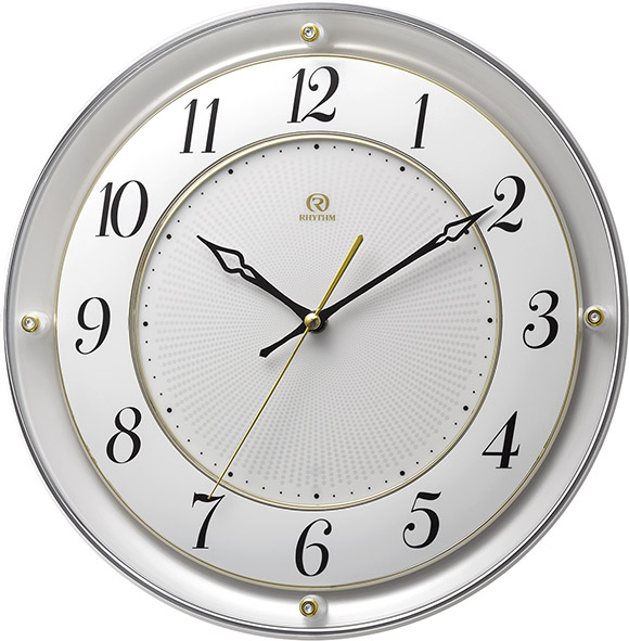 シンプルでスタイリッシュな掛け時計　ハイグレード　RHG-M111　掛け時計　リズム時計　壁掛け時計 4MY858HG03　無料名入れ