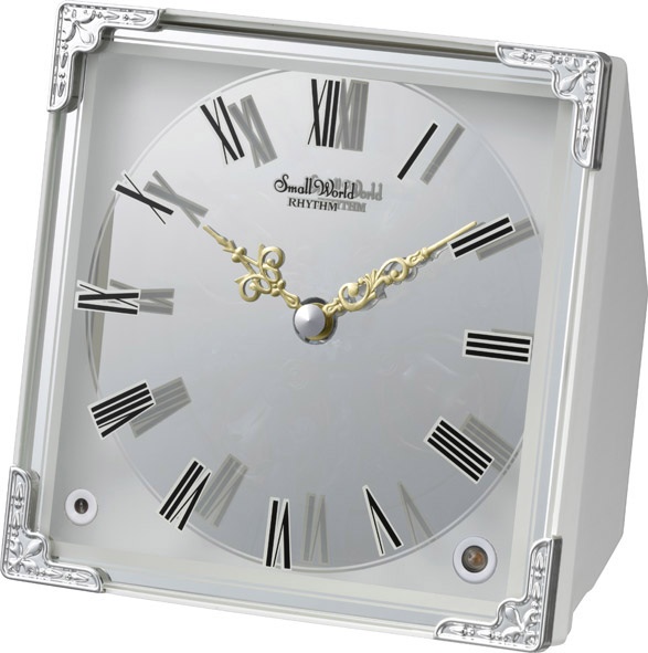 毎正時になると、不思議なパフォーマンスが始まります！からくり時計スモールワールド　イルミナ  4RH785RH03　リズム時計