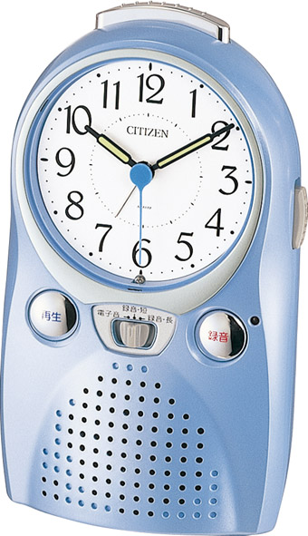 録音再生できる目覚まし時計！　伝言くんルージュW　4SE521-004　シチズン時計
