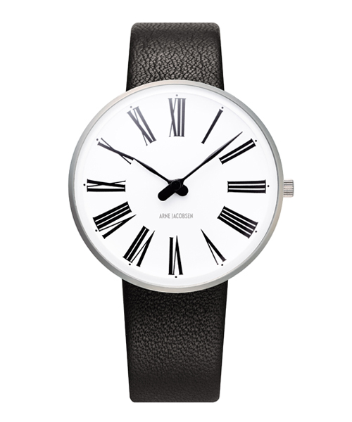 アルネ・ヤコブセン腕時計 ARNE JACOBSEN Roman Watch Leather  34mm　53301-1601