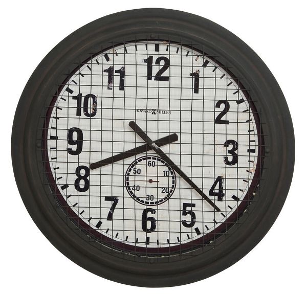 アンティーク調でお洒落！ハワード・ミラーHoward Miller社製掛け時計　Grid Iron Works　625-625