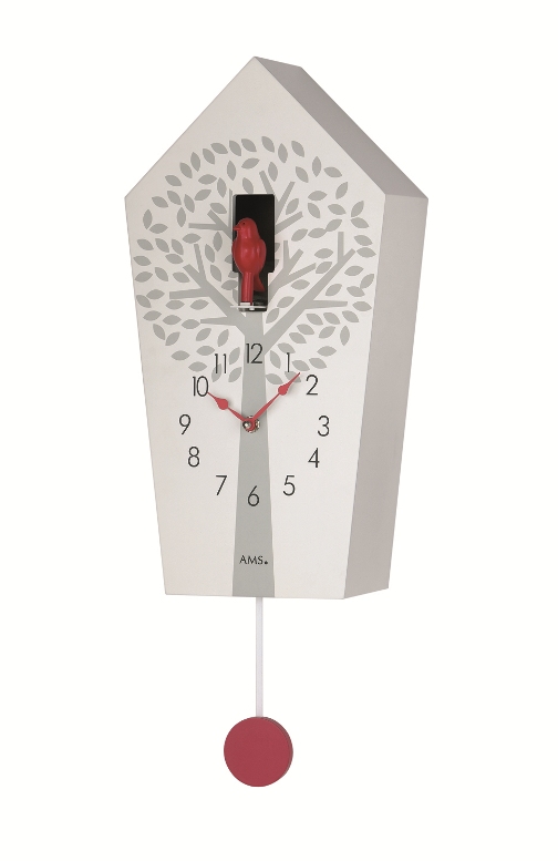 鳩時計　可愛い小鳥がポイントです！　ＡＭＳ（アームス)カッコー振り子時計　7286