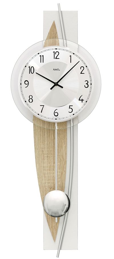 斬新デザインが目を引きます！　ＡＭＳ（アームス)振り子時計　7455