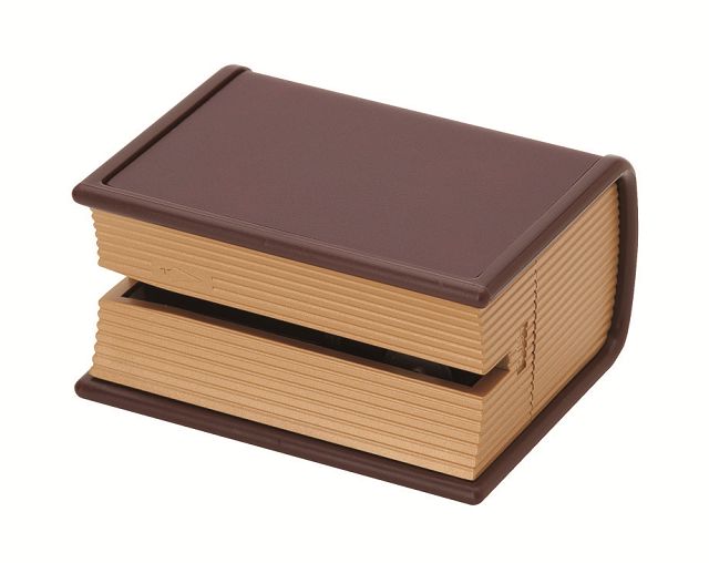お洒落な革巻きブック型レターオープナー