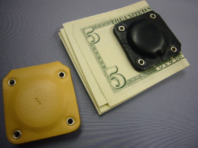 レザーマネークリップ