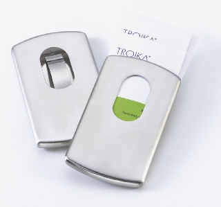 ビジネスカードケース　スライド　ＴＲＯＩＫＡ ステンレス