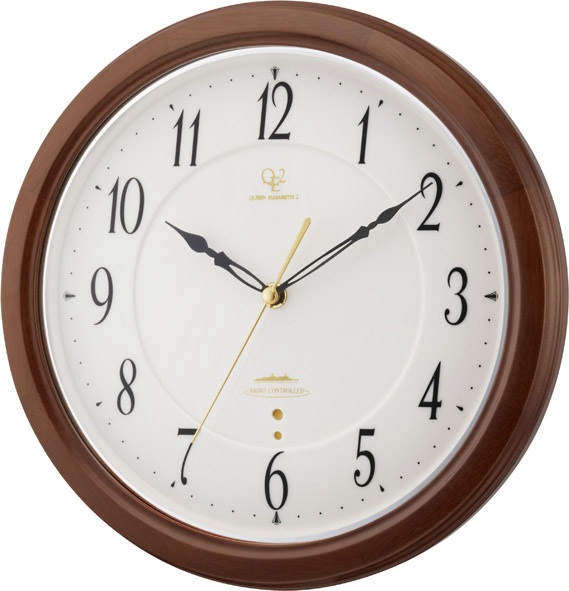 天然木の掛け時計　ハイグレード　RHG-M110　掛け時計　リズム時計　壁掛け時計 8MY474HG06　無料名入れ