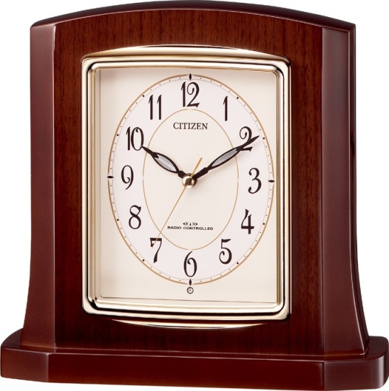 シンプルでスマート！置き時計 パルロワイエR406SR  8RY406SR06　リズム時計 シチズン時計