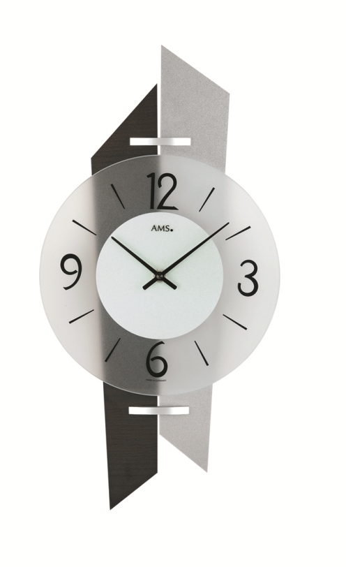 AMS9343  斬新なデザインが魅力！　ＡＭＳ　アームス掛け時計　
