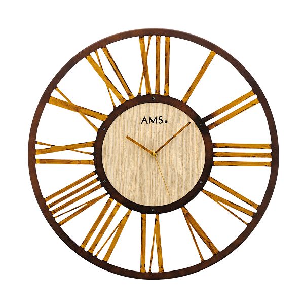ＡＭＳ　掛け時計　アームス　壁掛け時計　AMS9648　時計　ウォールクロック　レトロ　ローマ数字【送料無料】