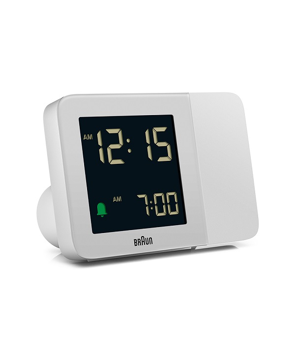 【日本正規代理店品】プロジェクション BRAUN Digital Projection Alarm Clock BC15W　ブラウン　アラームクロック 目覚まし時計 置き時計