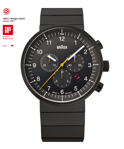 【日本正規代理店品】　ブラウンBRAUN腕時計　クロノグラフ　　BN0095BKBKBTG