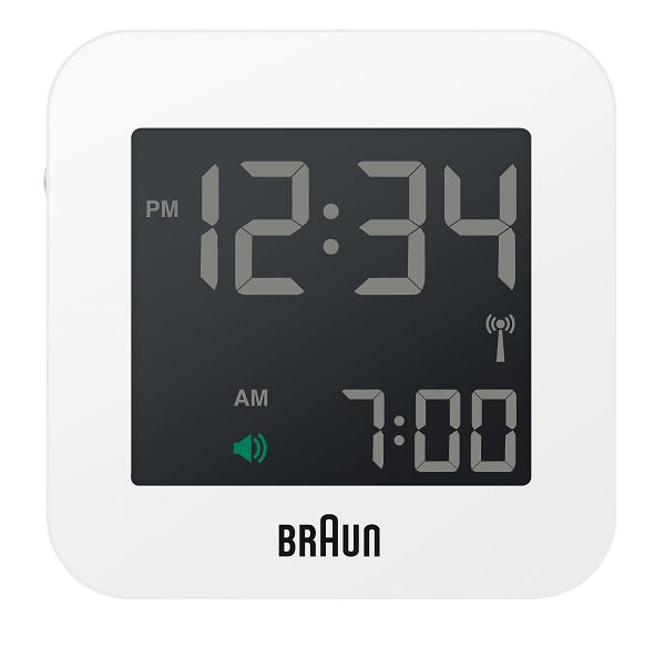 【日本正規代理店品】　ブラウンBRAUNグローバル電波アラームクロック　　BNC008WH-RC
