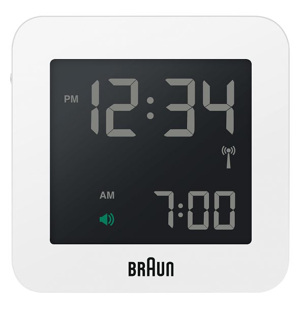 【日本正規代理店品】　ブラウンBRAUNグローバル電波アラームクロック　　BNC009WH-RC