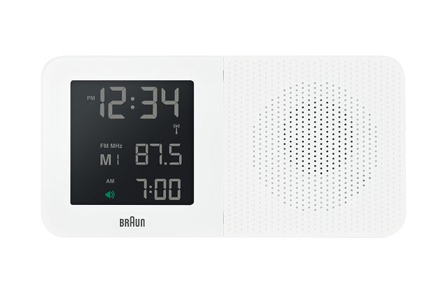 【日本正規代理店品】　ブラウンBRAUNラジオ　グローバル電波アラームクロック　　BNC010WH-SRC