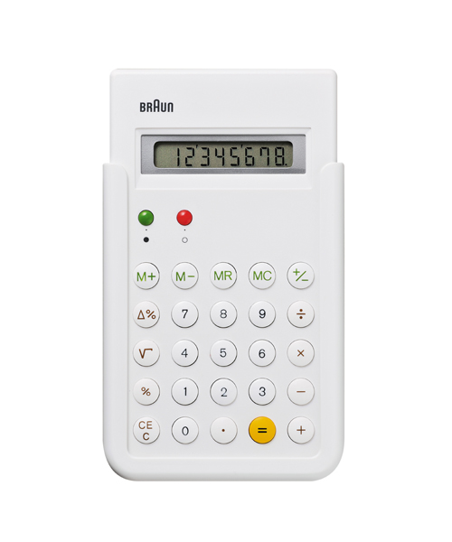 【日本正規代理店品】　ブラウンBRAUN Calculator 電卓 BNE001WH