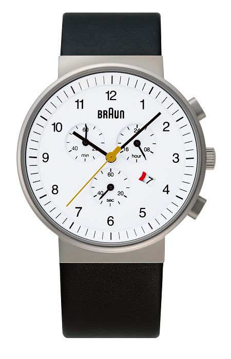 【日本正規代理店品】　ブラウンBRAUNリストウォッチ　 腕時計　クロノグラフ　　BNH0035WHBKG