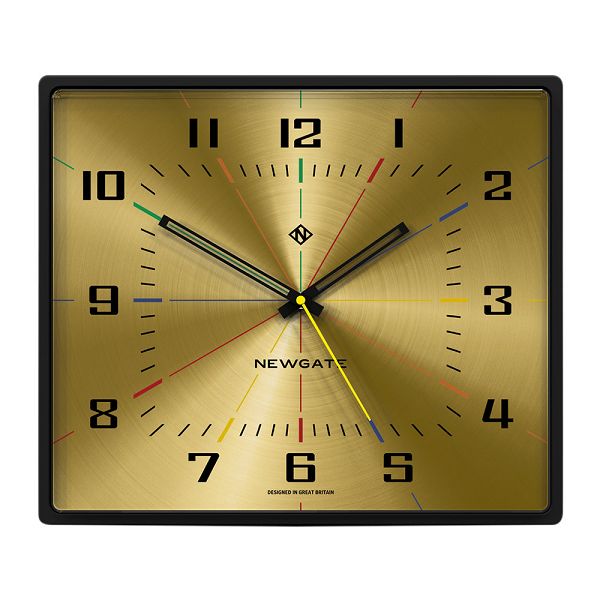 NEW GATEニューゲート掛け時計 レクタングル　Box Office Clock - Gold  BOXOF686CK【送料無料】