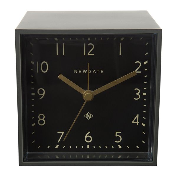 NEW GATEニューゲート　アラームクロック　Cubic Alarm Clock - Gravity Grey - Black Dial　CUBI408GGY