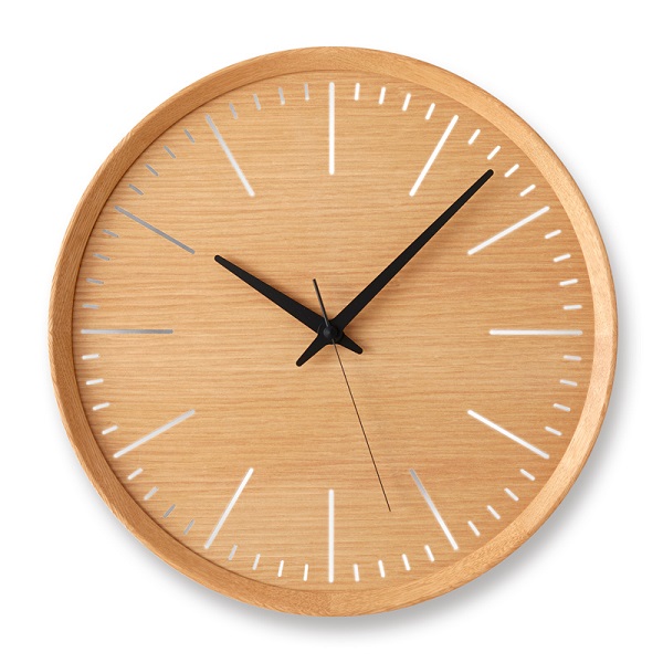 Lemnos　レムノス　掛け時計　Fluct　ナチュラル　DFI21-07NT　φ350ｍｍ