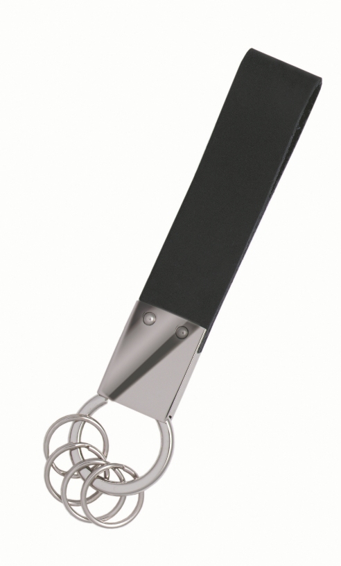 お洒落なレザー製ストラップキーホルダー　キーリング　emformドイツ