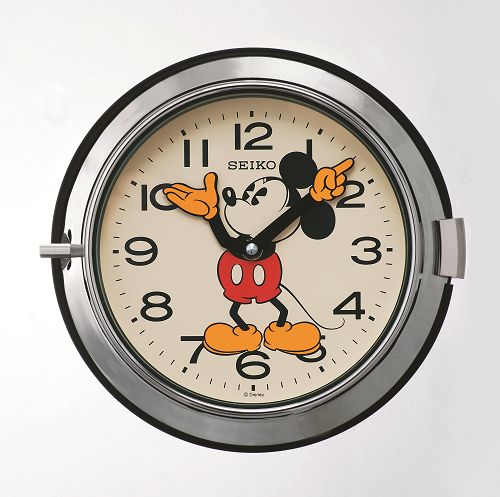 ミッキ-のレトロクロック！ディズニー掛け時計　FS504S　セイコー　SEIKO掛け時計