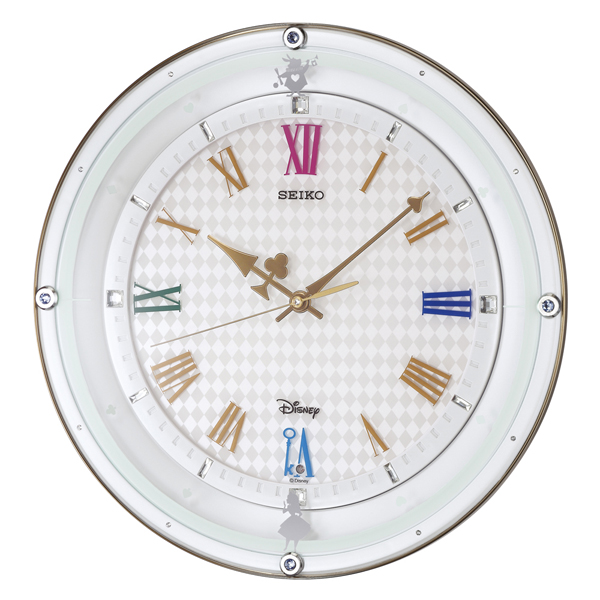 ふしぎの国のアリスのクロック！ディズニー掛け時計　FS509W　セイコー　SEIKO掛け時計