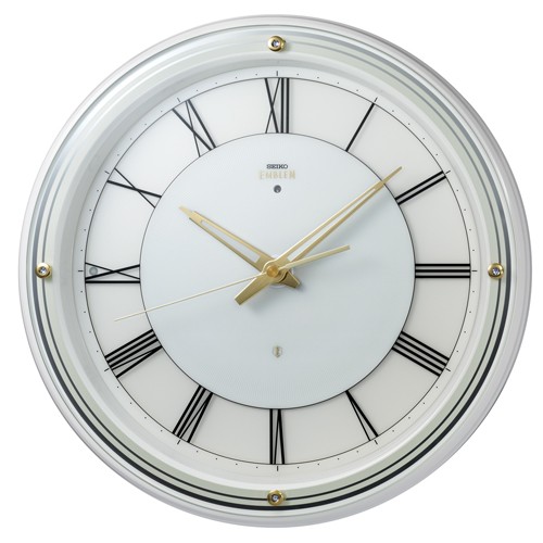 光センサーで自動点灯！セイコーSEIKO電波時計　エンブレム HS550W