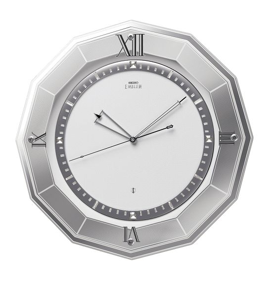 衛星電波クロック　 セイコーエンブレム　掛け時計　SEIKO電波時計　HS555S