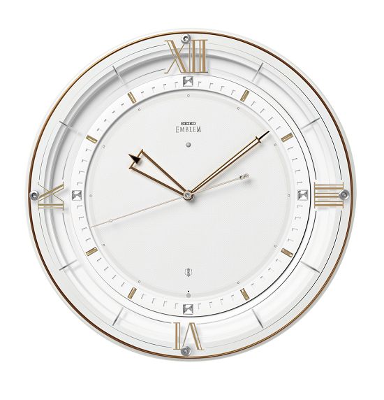 セイコーエンブレム　掛け時計　SEIKO電波時計　HS556W
