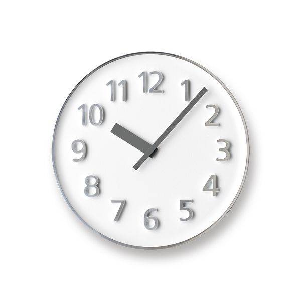 Lemnos　レムノス掛け時計　 KK15-08WH  アルミニウム　Founder Clock　ホワイト