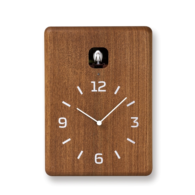 鳩時計　可愛い巣箱のクロックです！Lemnos　レムノス　カッコー掛け時計 cucu LC10-16DBW