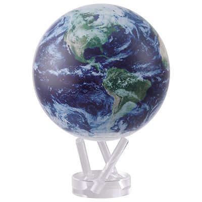 ゆっくりと回り続ける不思議な地球儀 6"MOVA GLOBES 　ムーバグローブ  MG6STEC　φ１５．２ｃｍ Satellite w/Cloud