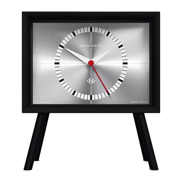 NEW GATEニューゲート　マントルクロック　Henry Retro Clock　ブラック-シルバー　MHEN727CK
