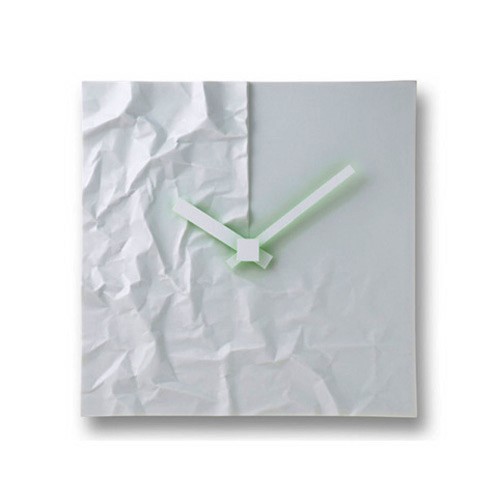 斬新なデザインがお洒落！Lemnos　レムノス　掛け時計 CRINKLE　CLOCK　MKL08-23B