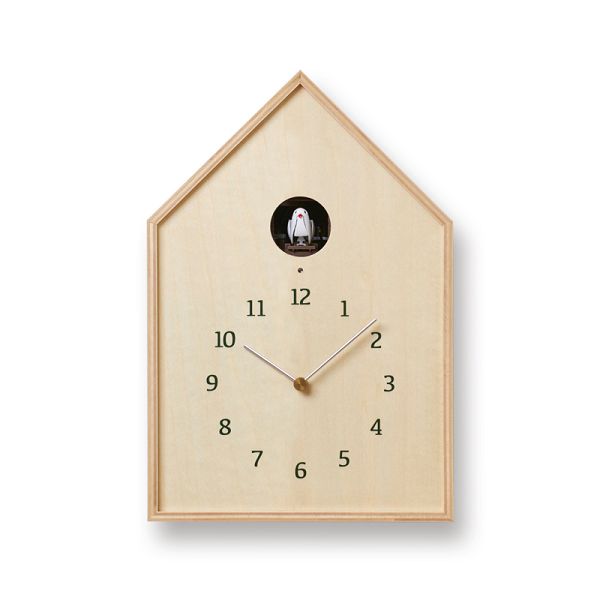 鳩時計　カッコークロックです　Lemnos　レムノス　カッコー掛け時計 Birdhouse Clock ナチュラル　 NY16-12NT