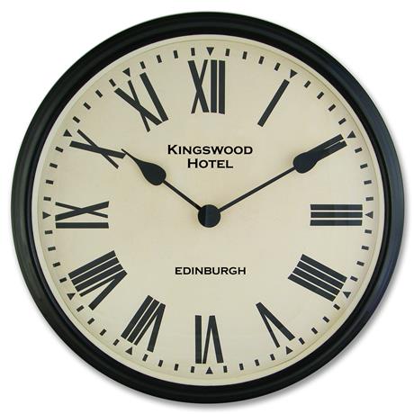 文字入れ品　ロジャーラッセルRogerLascelles社製 PERSONALISED　SMITHS LARGE STATION CLOCK 50cm　掛け時計　PD-SM-LM-ROMAN