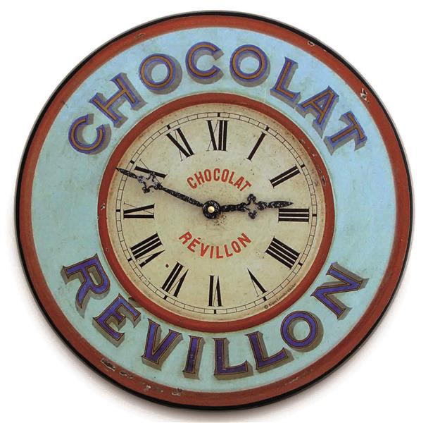 アンティーク調でお洒落！ロジャーラッセル掛け時計　RogerLascelles掛け時計　French 'Chocolate' Bistro Clock  壁掛け時計　PUB-HOTCHOC