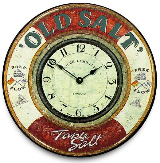 アンティーク調でお洒落！ロジャーラッセル掛け時計　RogerLascelles掛け時計　Nautical wall clock, 'Old Salt'  壁掛け時計　PUB-SALT