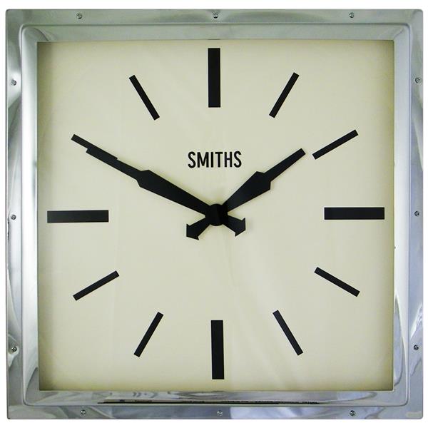 レトロデザイン！ロジャーラッセルRogerLascelles社製 Smiths Retro Clock 41cm掛け時計　SM-MODERN-CHROME