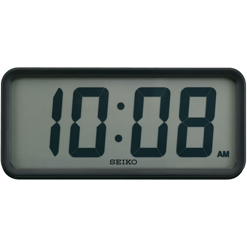 セイコーデジタル掛け置兼用時計　SEIKO　STANDARD Digital Clock SQ821K ブラック