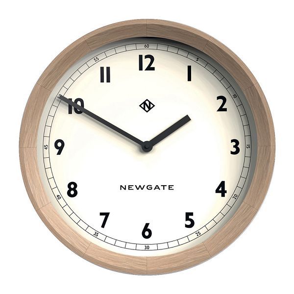 天然木とシンプルな文字盤がお洒落！NEW GATE(ニューゲート)　The General Wall Clock - Solid Oak　TGWC-SO　掛け時計