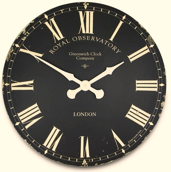 ロジャーラッセルRogerLascelles掛け時計 Extra Large Greenwich Dial in Black  70cm 壁掛け時計　XL-GRNWCH-BLK