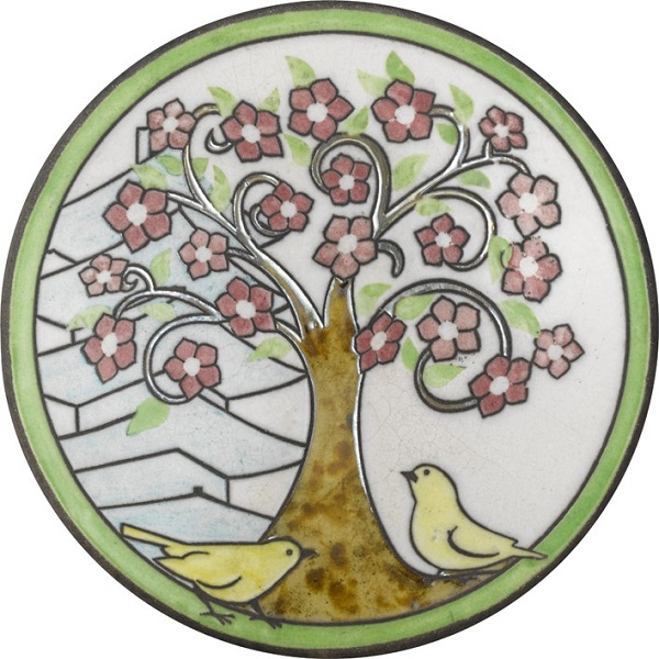 陶器の温かさとイタリアンアートに溢れる飾り皿！　アントニオ・ザッカレラD001陶器飾り皿　ZD001-013