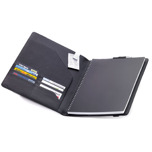 レザーノート＆手帳カバーA4　BOK29LE　ブラック　TROIKA