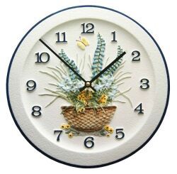 Terrastudio セラミック テラスタジオ 陶器 掛け時計 ドイツ製 Wall Clock 00-2404 壁掛け時計 手造り 贈り物