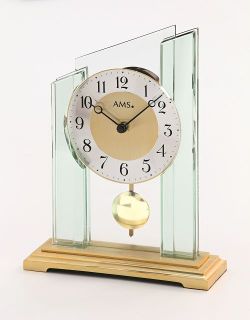 スタイリッシュで見やすい！AMS振り子置き時計 1167　AMS置き時計