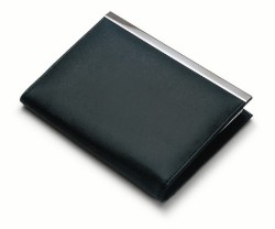 お洒落なレザーノートパッド　BLACK　Philippi 128040