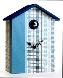 カッコーが鳴いて時刻を知らせます！鳩時計　カッコークロック　置き掛け兼用クロック　イタリア・ピロンディーニScozzese147