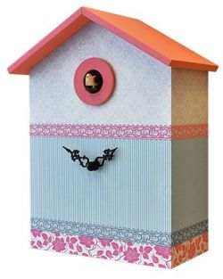 カッコーが鳴いて時刻を知らせます！鳩時計　カッコークロック　置き掛け兼用クロック　イタリア・ピロンディーニ Den Pizzo148